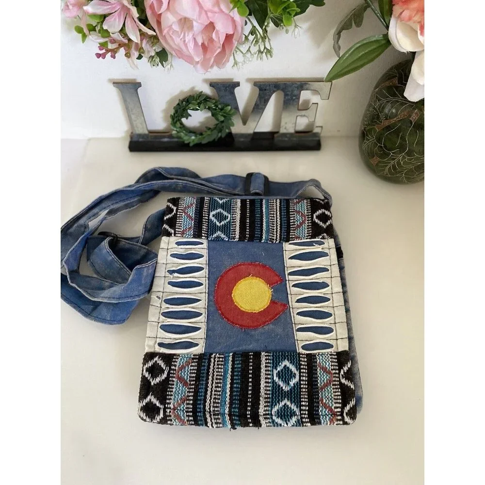 Rising‎ International Hippie Boho Bag Crossbody Handcrafted Made In Nepal 10